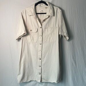 Universal Thread Cream Button-Up Shirt